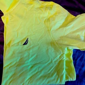 Boys Nautica button up. 14-16 Large neon green.